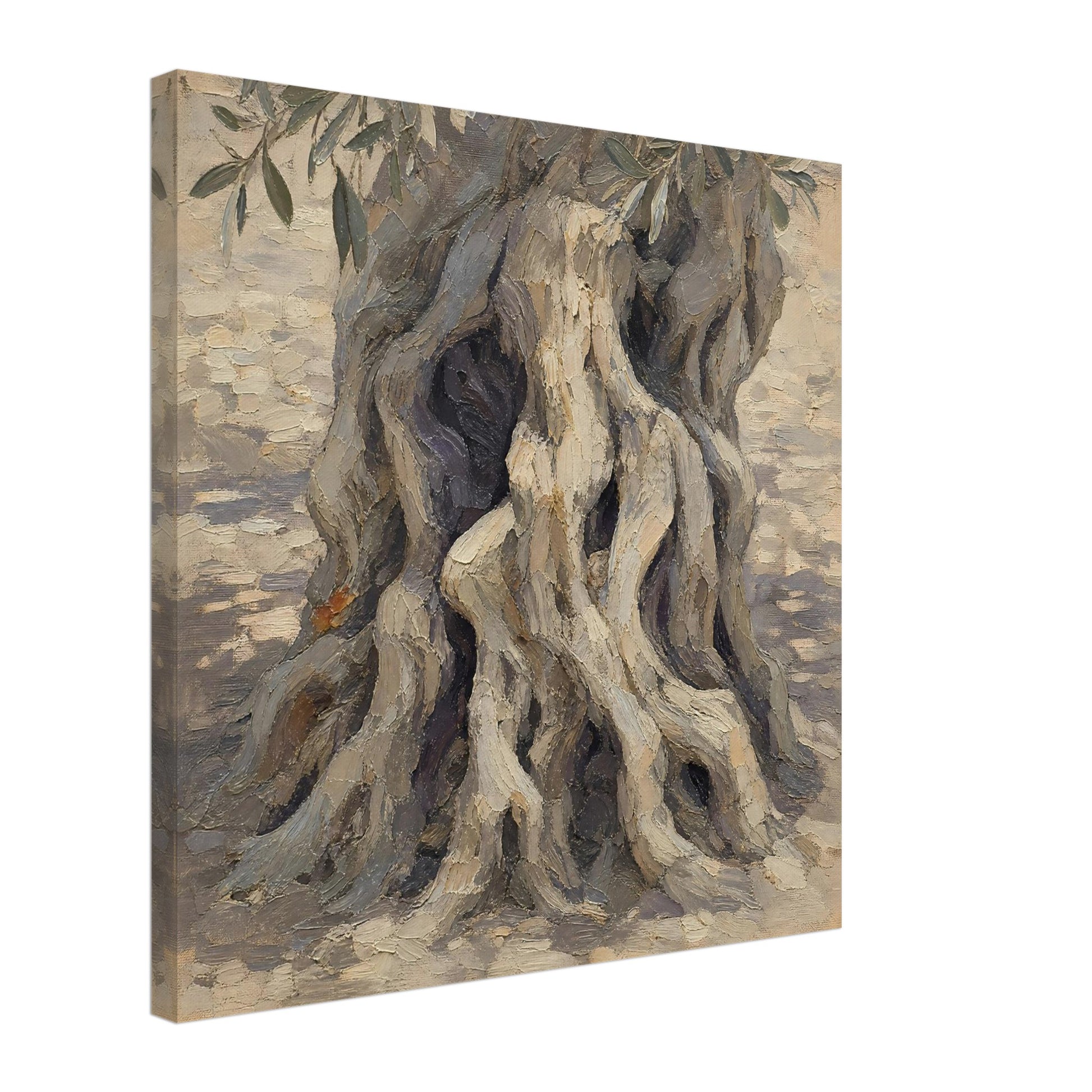 Old Wood — canvas print shown at an angle on a plain background