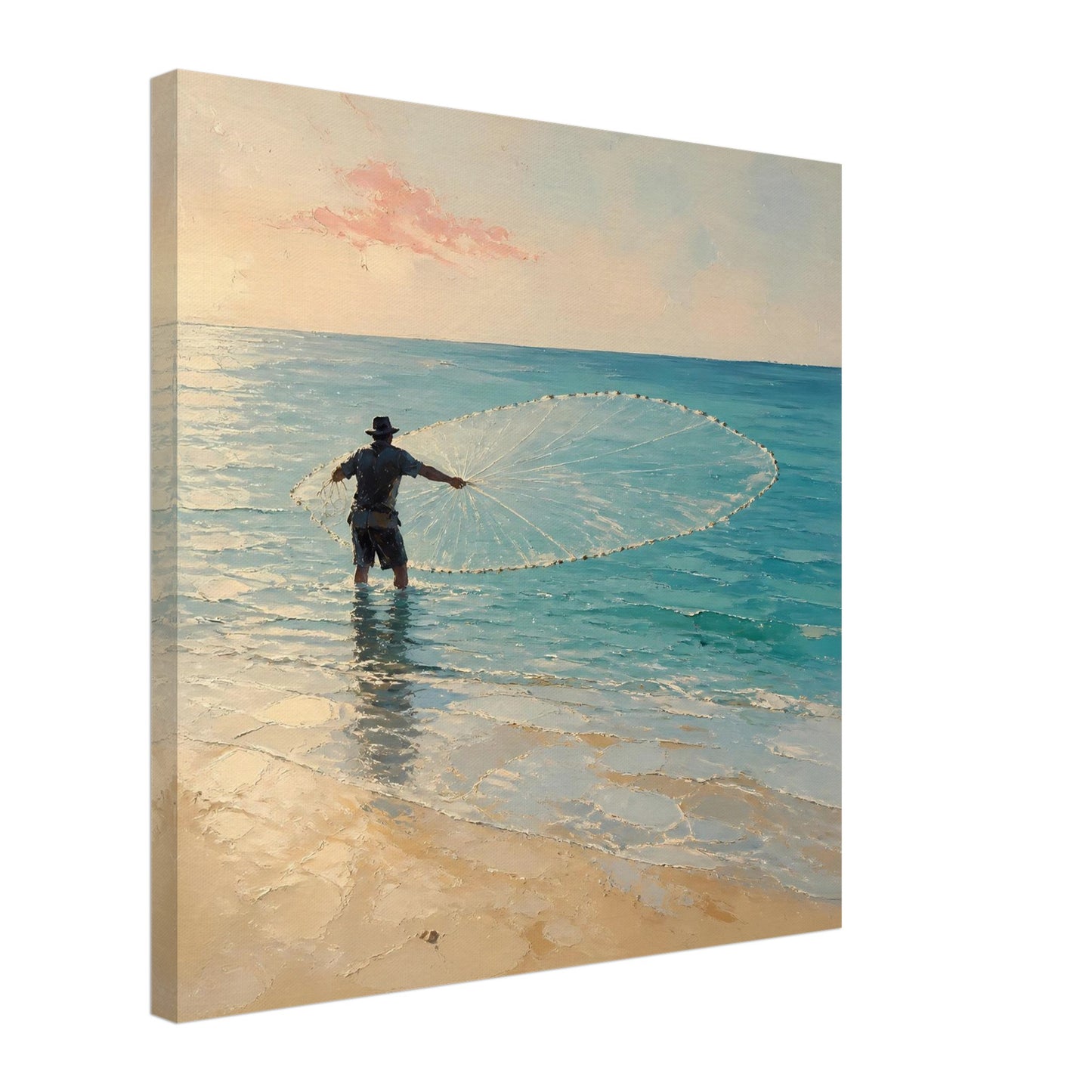 The Cast — canvas print shown at an angle on a plain background
