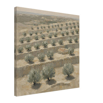 Terraces — canvas print shown at an angle on a plain background