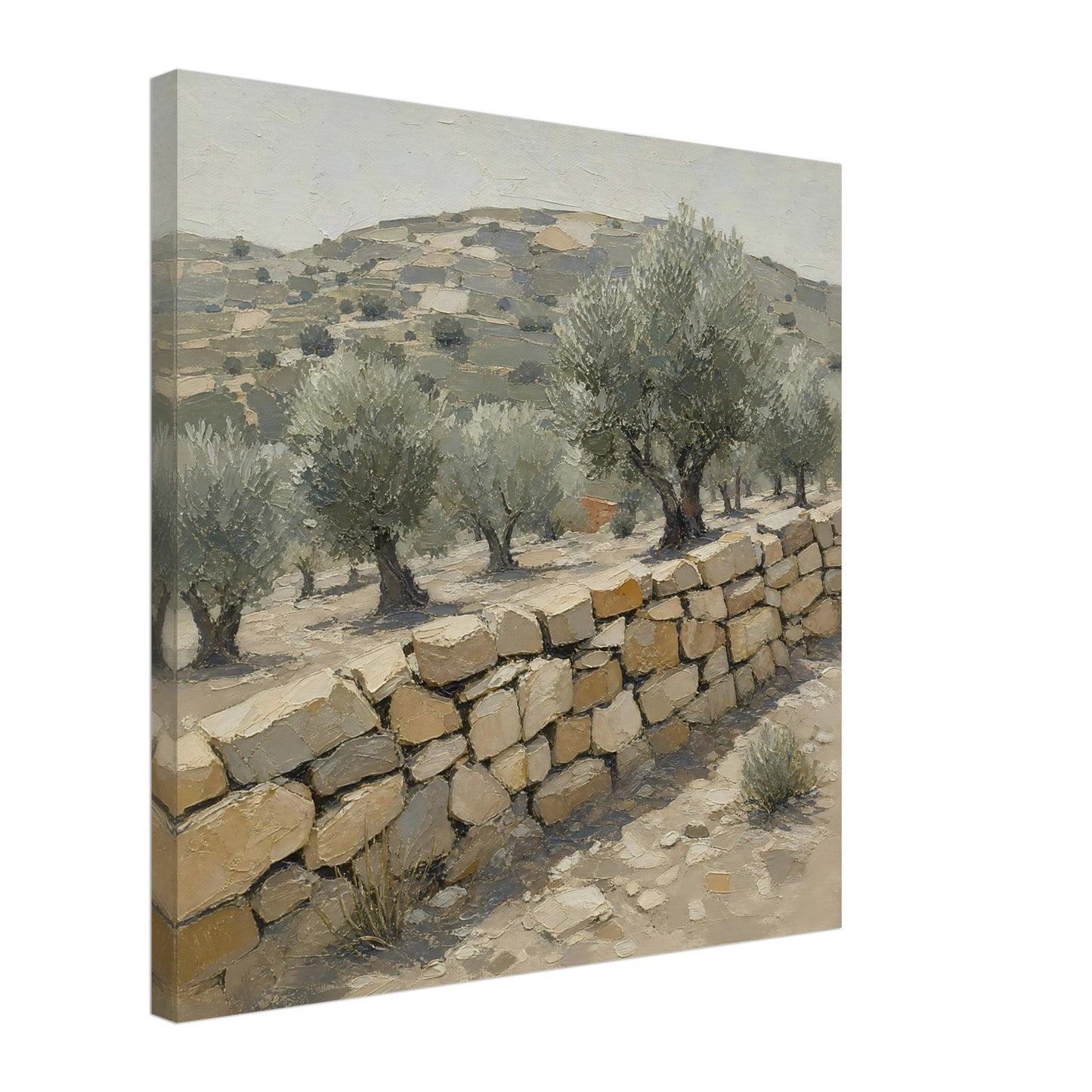 Dry Stone — canvas print shown at an angle on a plain background