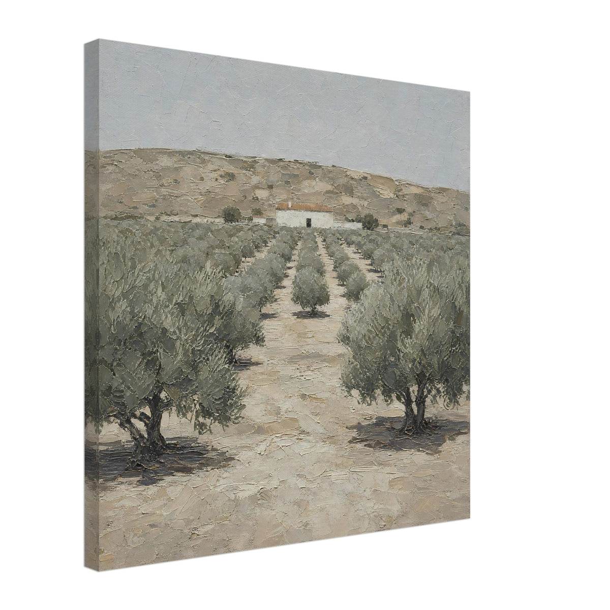 The Far House — canvas print shown at an angle on a plain background