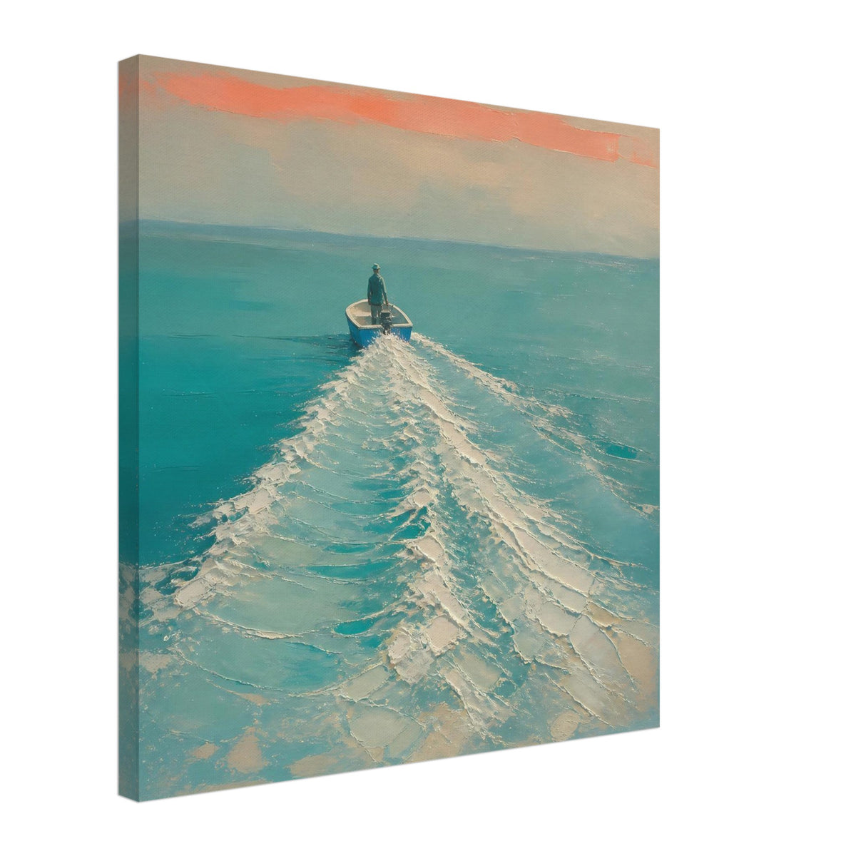 Wake — canvas print shown at an angle on a plain background