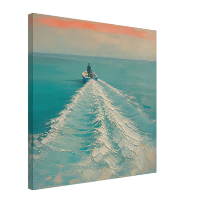 Wake — canvas print shown at an angle on a plain background