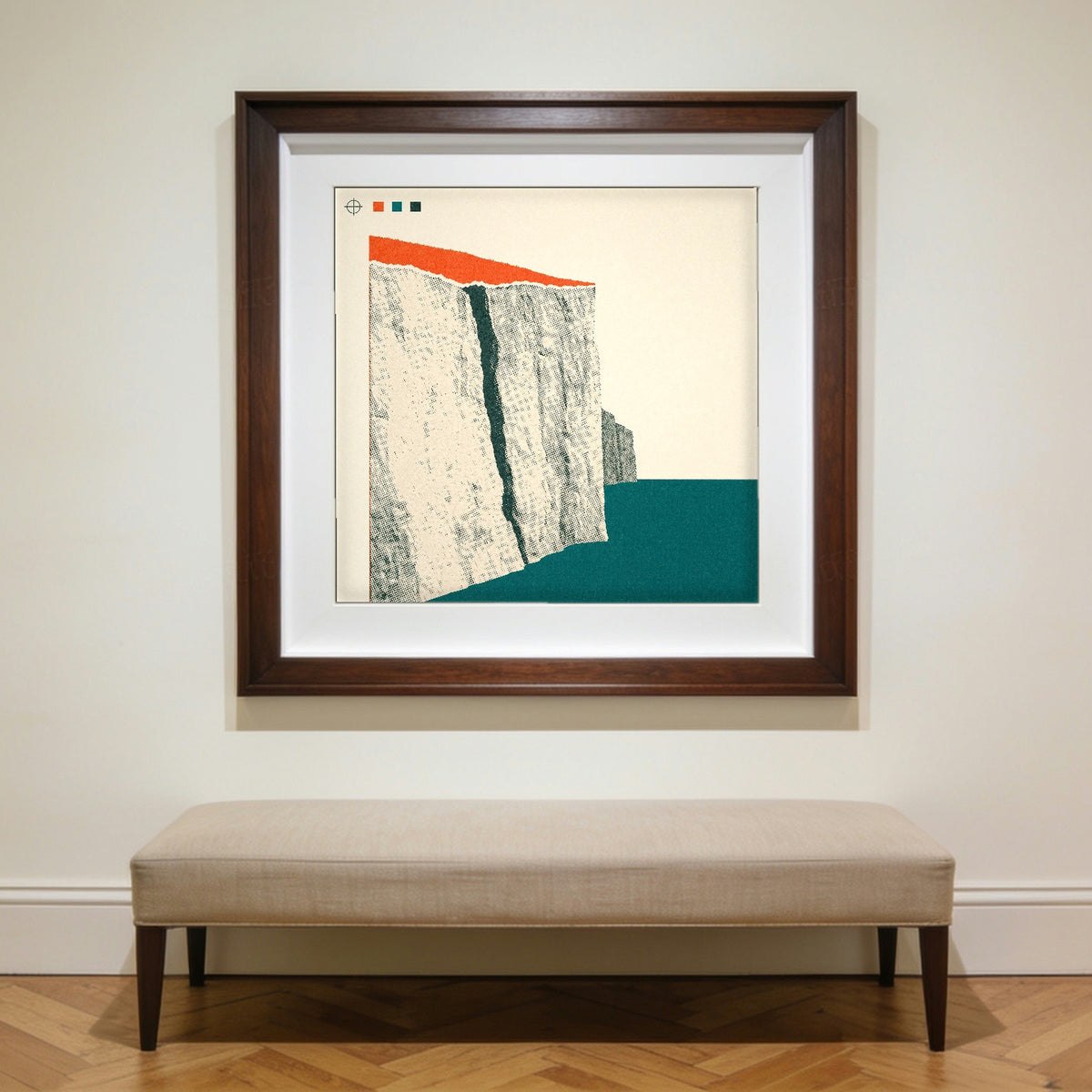 Chalk — framed on a wall to show scale; frame not included