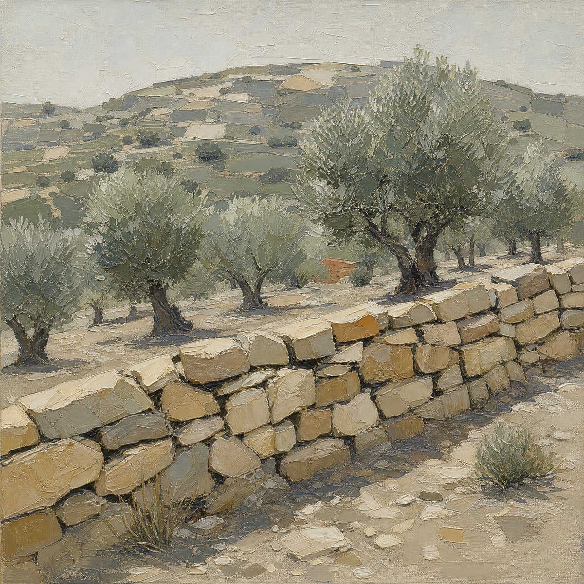 Dry Stone — the full artwork, printed on canvas