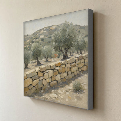 Dry Stone — canvas print seen from the side, showing the depth of the stretched canvas