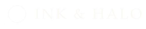 Ink & Halo logo in ink - for light backgrounds