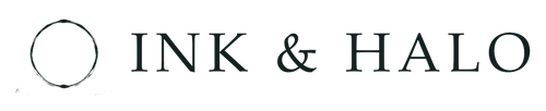 Ink & Halo logo in ink - for light backgrounds