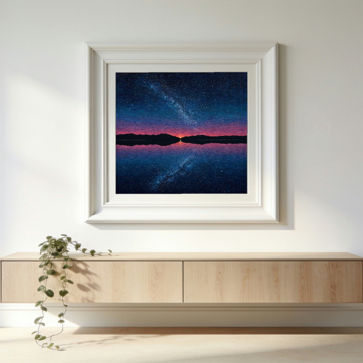 Last Ember — matte poster shown in a white gallery frame to give a sense of scale; the frame is not included