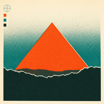 Old Ground — screenprint on matte paper, flat ink and halftone