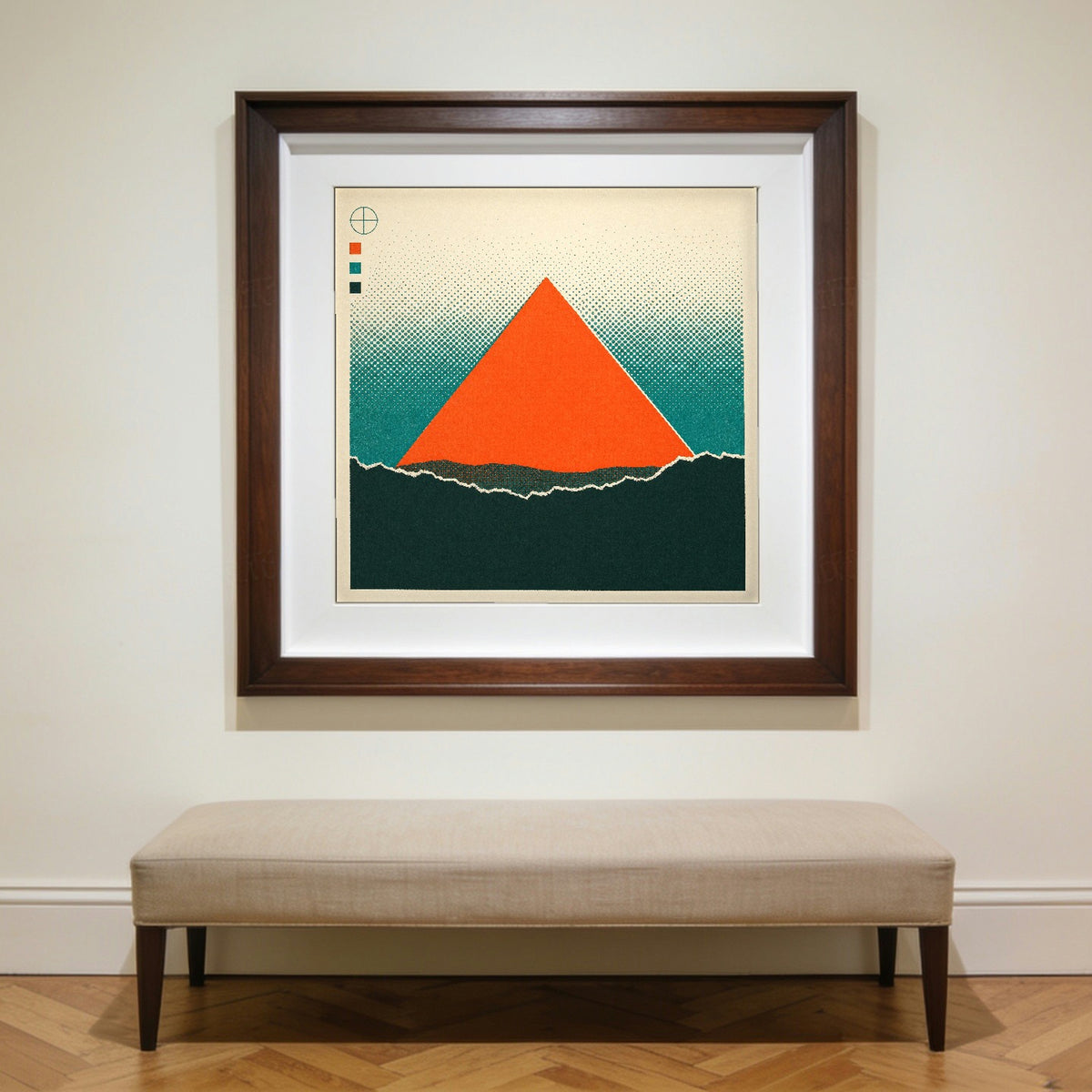 Old Ground — framed on a wall to show scale; frame not included