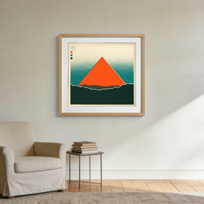 Old Ground — framed on a wall in a second setting; frame not included