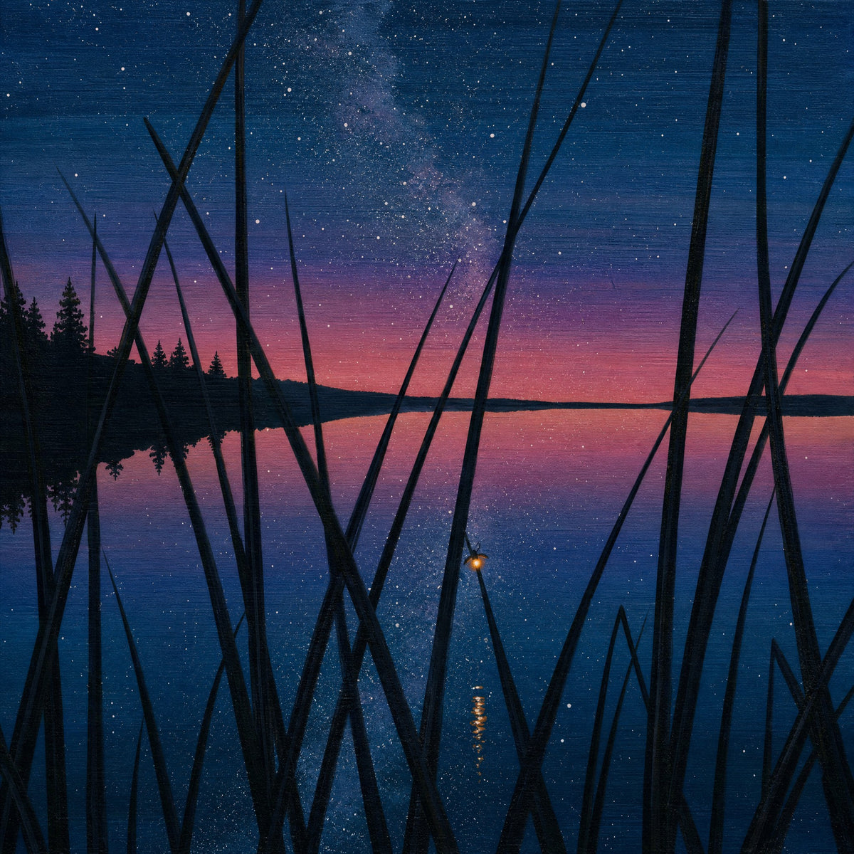 One Firefly — the full artwork, printed on 200 gsm matte paper