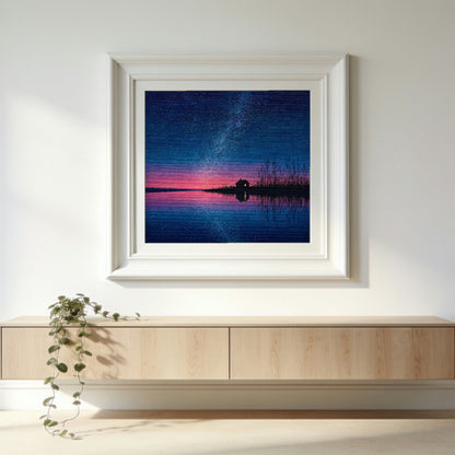 One Window — matte poster shown in a white gallery frame to give a sense of scale; the frame is not included