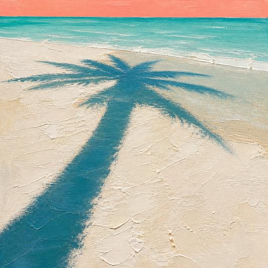 Palm Shadow — the full artwork, printed on canvas