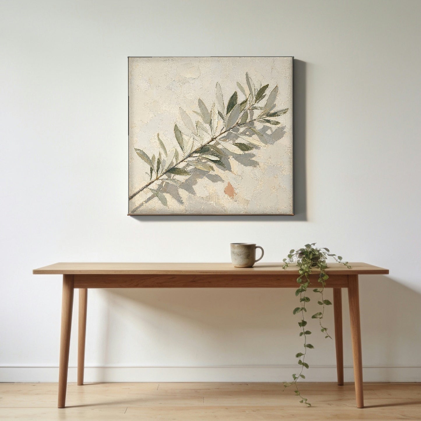 Silver Side — canvas print hanging in a study