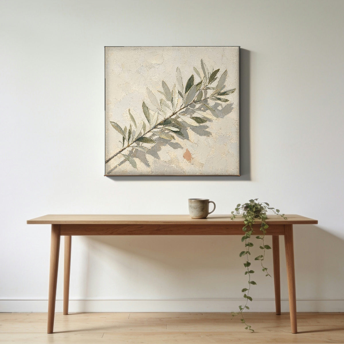 Silver Side — canvas print hanging in a study