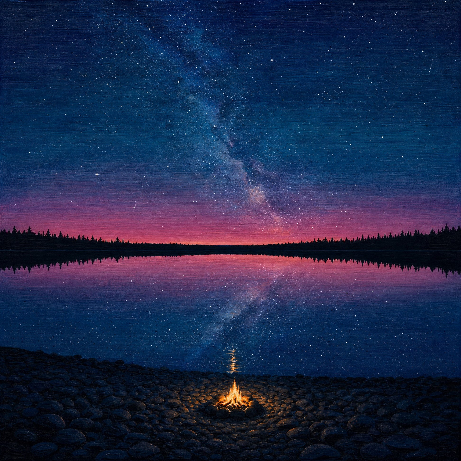 Small Fire — the full artwork, printed on 200 gsm matte paper