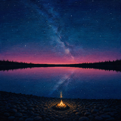 Small Fire — the full artwork, printed on 200 gsm matte paper