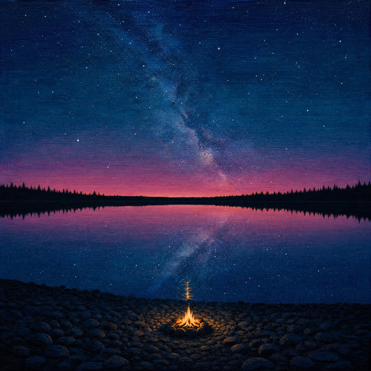 Small Fire — the full artwork, printed on 200 gsm matte paper
