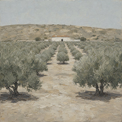 The Far House — the full artwork, printed on canvas