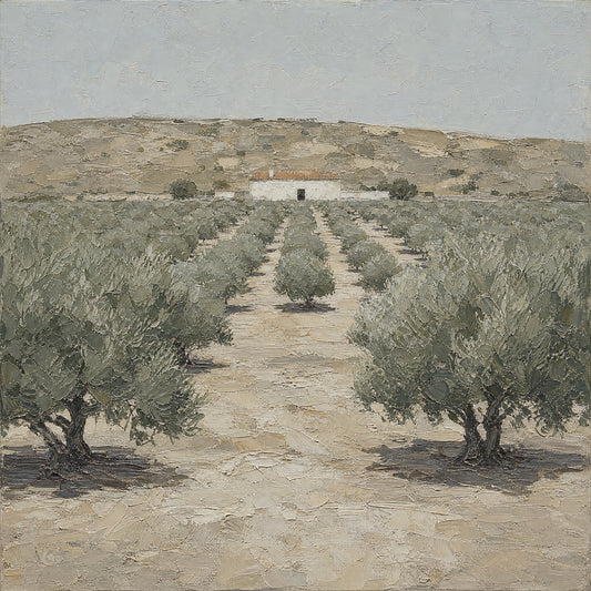 The Far House — the full artwork, printed on canvas