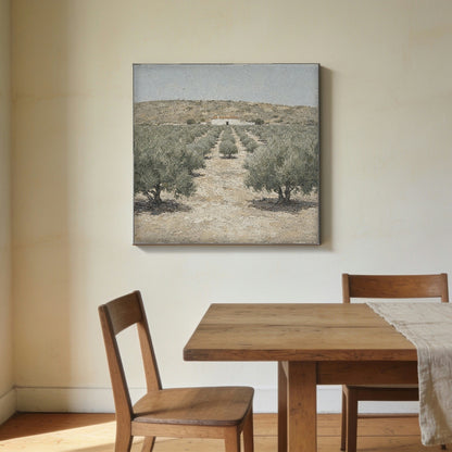 The Far House — canvas print hanging in a dining room