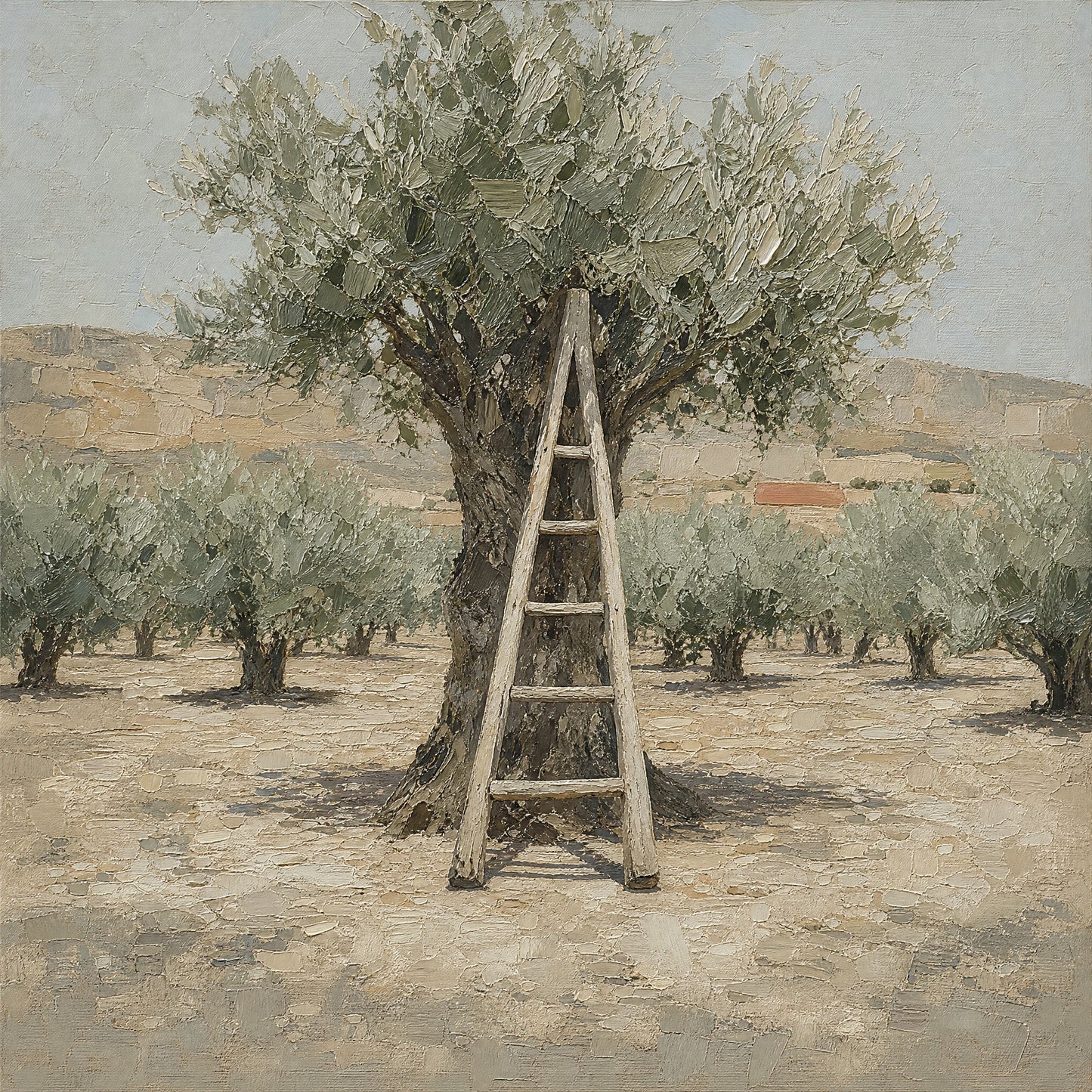 The Ladder — the full artwork, printed on canvas