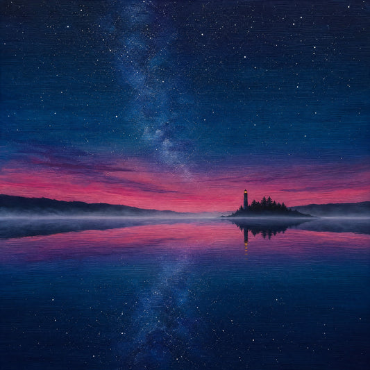 The Lighthouse — the full artwork, printed on 200 gsm matte paper