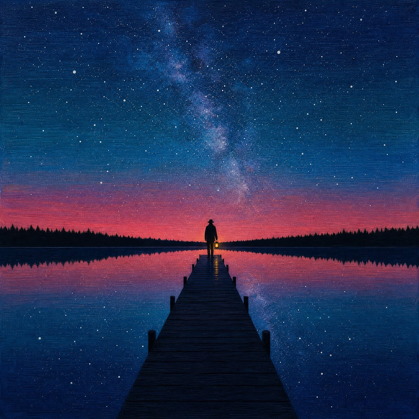 The Long Dock — the full artwork, printed on 200 gsm matte paper