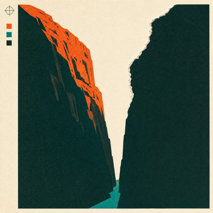 The Narrows — screenprint on matte paper, flat ink and halftone