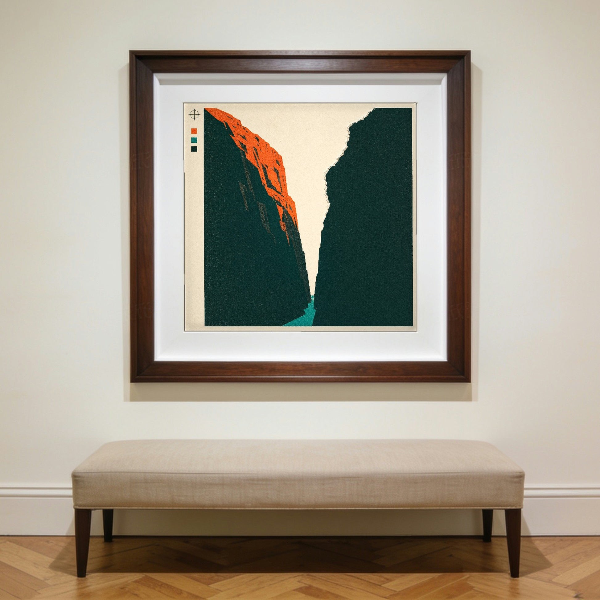 The Narrows — framed on a wall to show scale; frame not included