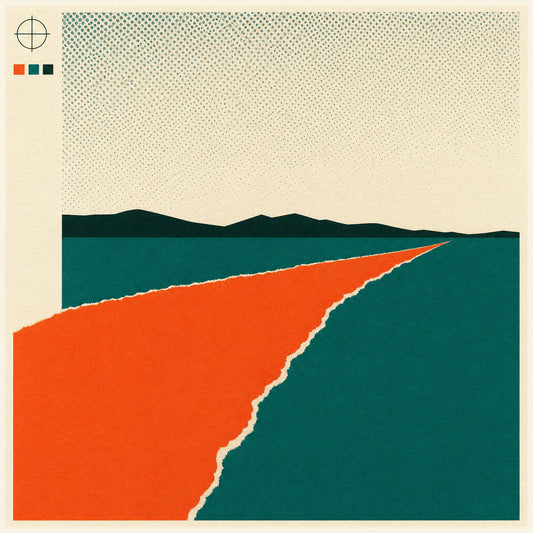 The Road Out — screenprint on matte paper, flat ink and halftone