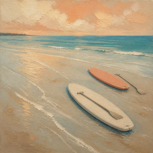 Two Boards — the full artwork, printed on canvas
