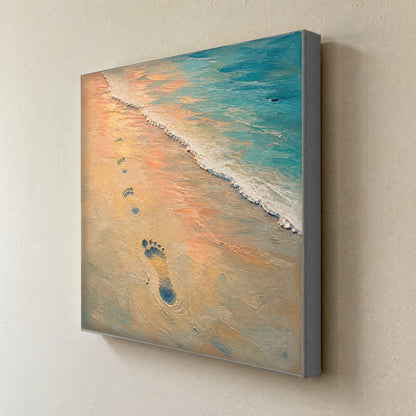 What the Tide Takes — canvas print seen from the side, showing the depth of the stretched canvas